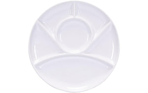 Fondue-Teller Classic, 26 cm Weiss