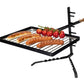Nouvel Klappgrill - Set, 38 x 32 cm, Höhenverstellbar - MEGART