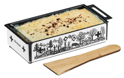 Teelicht - Raclette Kitchenette, Schwarz/Weiss - MEGART