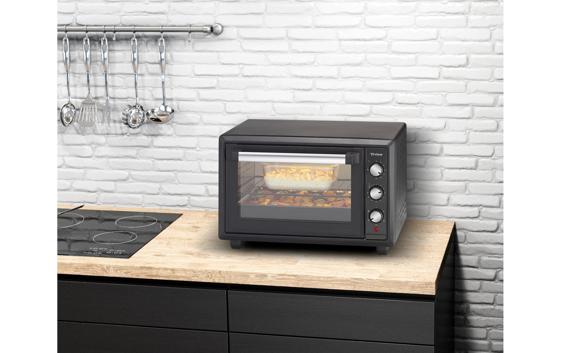 Backofen Forno Gusto 28 l, Schwarz - MEGART