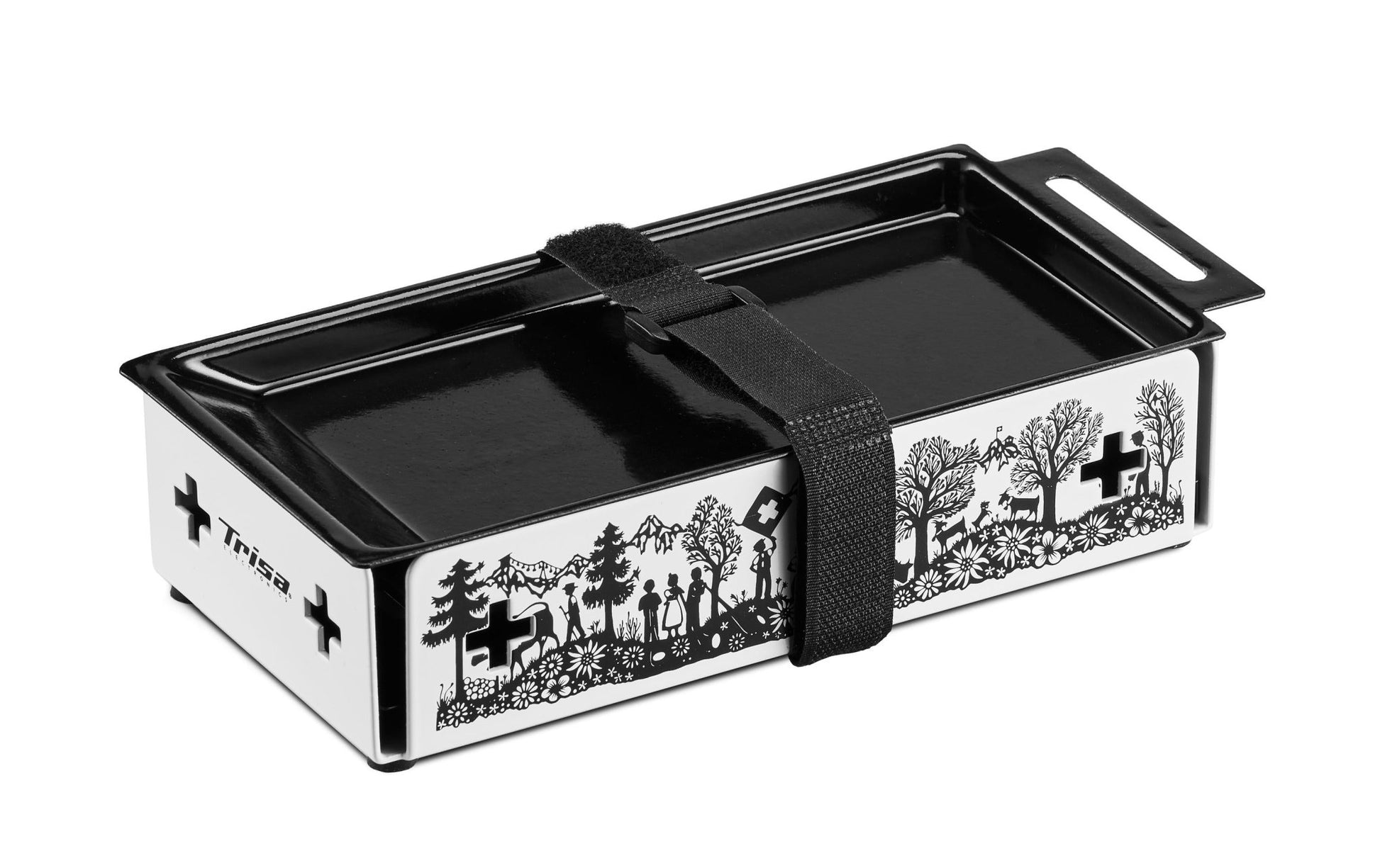 Teelicht - Raclette Kitchenette, Schwarz/Weiss - MEGART