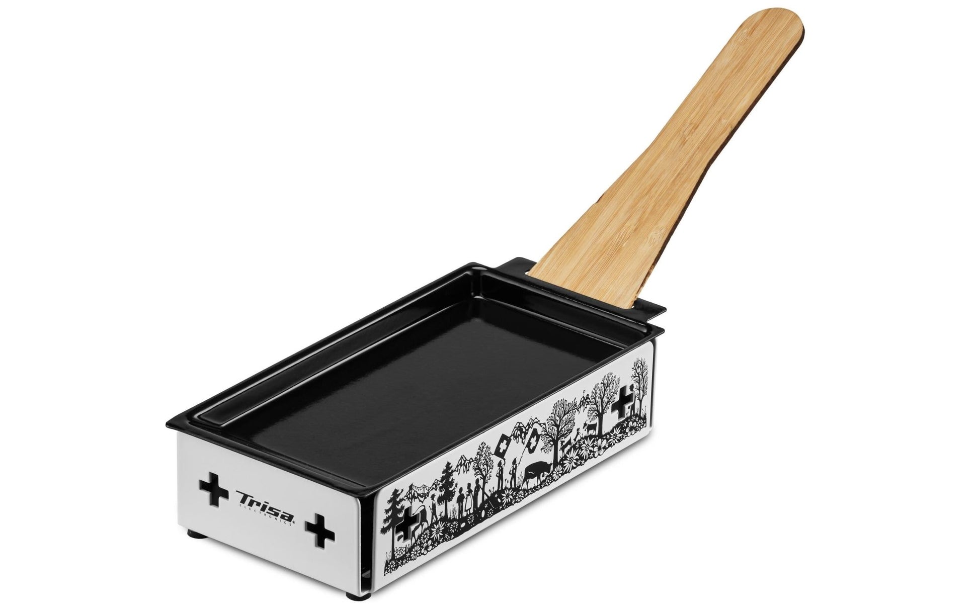 Teelicht - Raclette Kitchenette, Schwarz/Weiss - MEGART