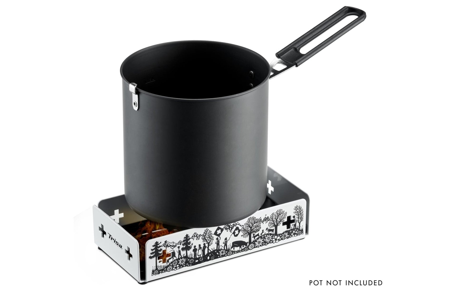 Teelicht - Raclette Kitchenette, Schwarz/Weiss - MEGART