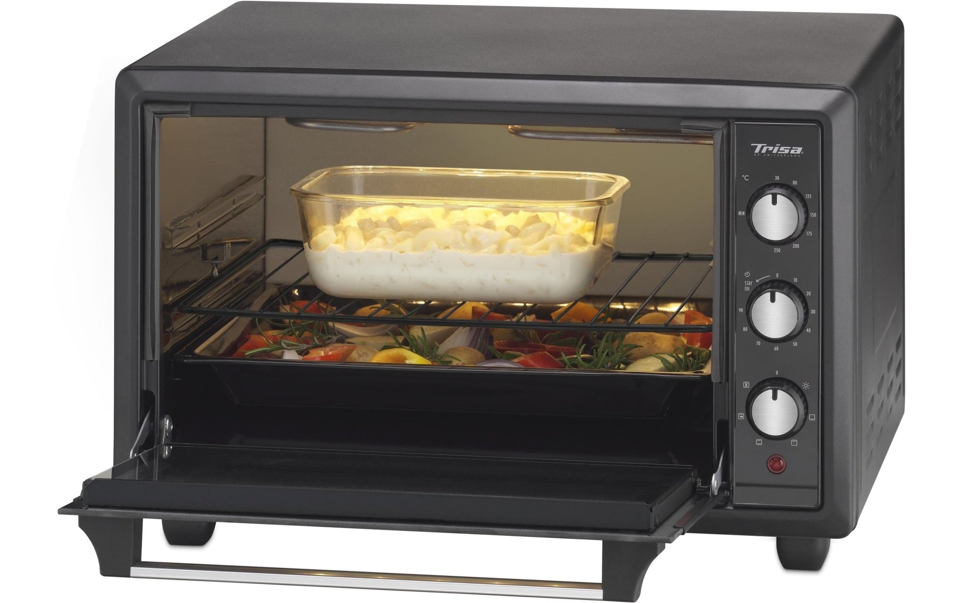 Backofen Forno Gusto 34 l, Schwarz - MEGART