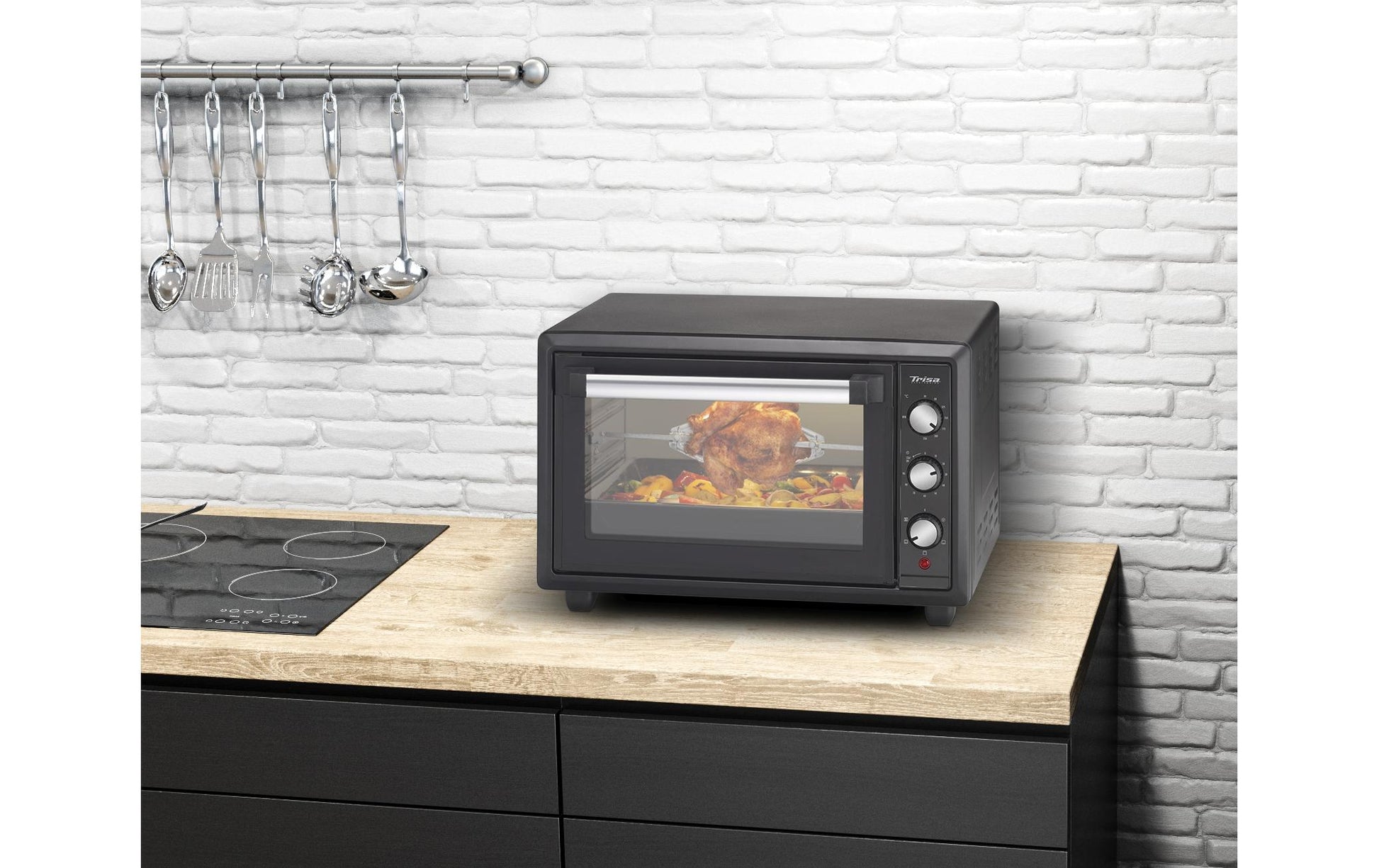 Backofen Forno Gusto 34 l, Schwarz - MEGART