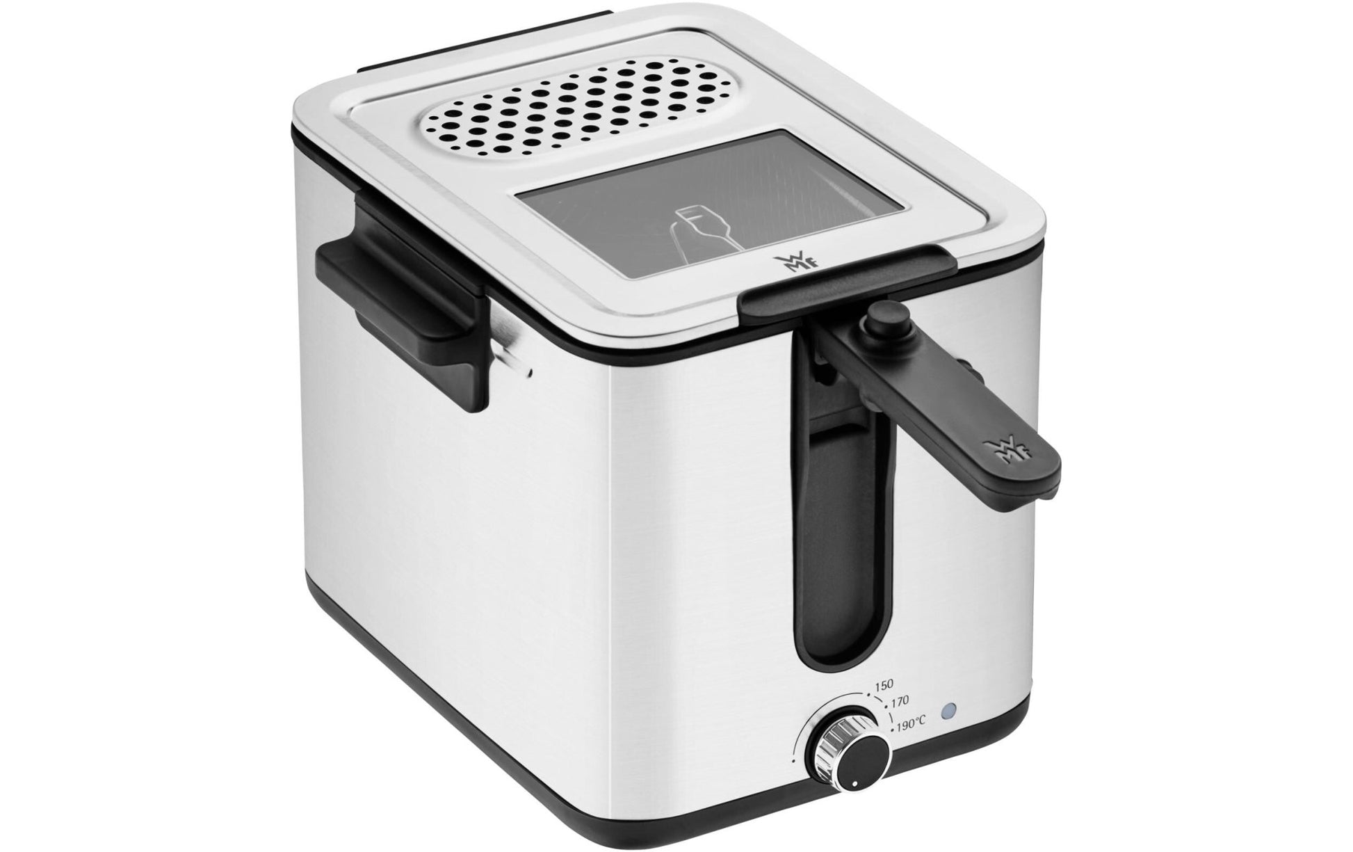 Fritteuse Küchenminis Fryer & Dicer Schwarz/Silber - MEGART