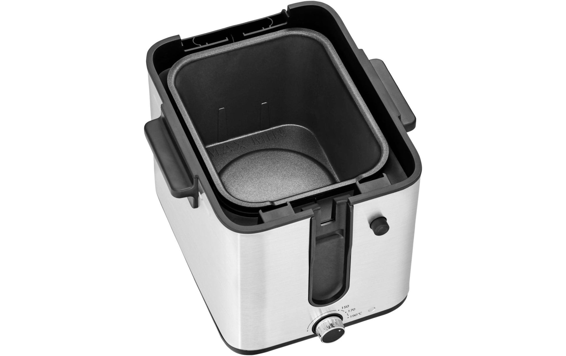 Fritteuse Küchenminis Fryer & Dicer Schwarz/Silber - MEGART