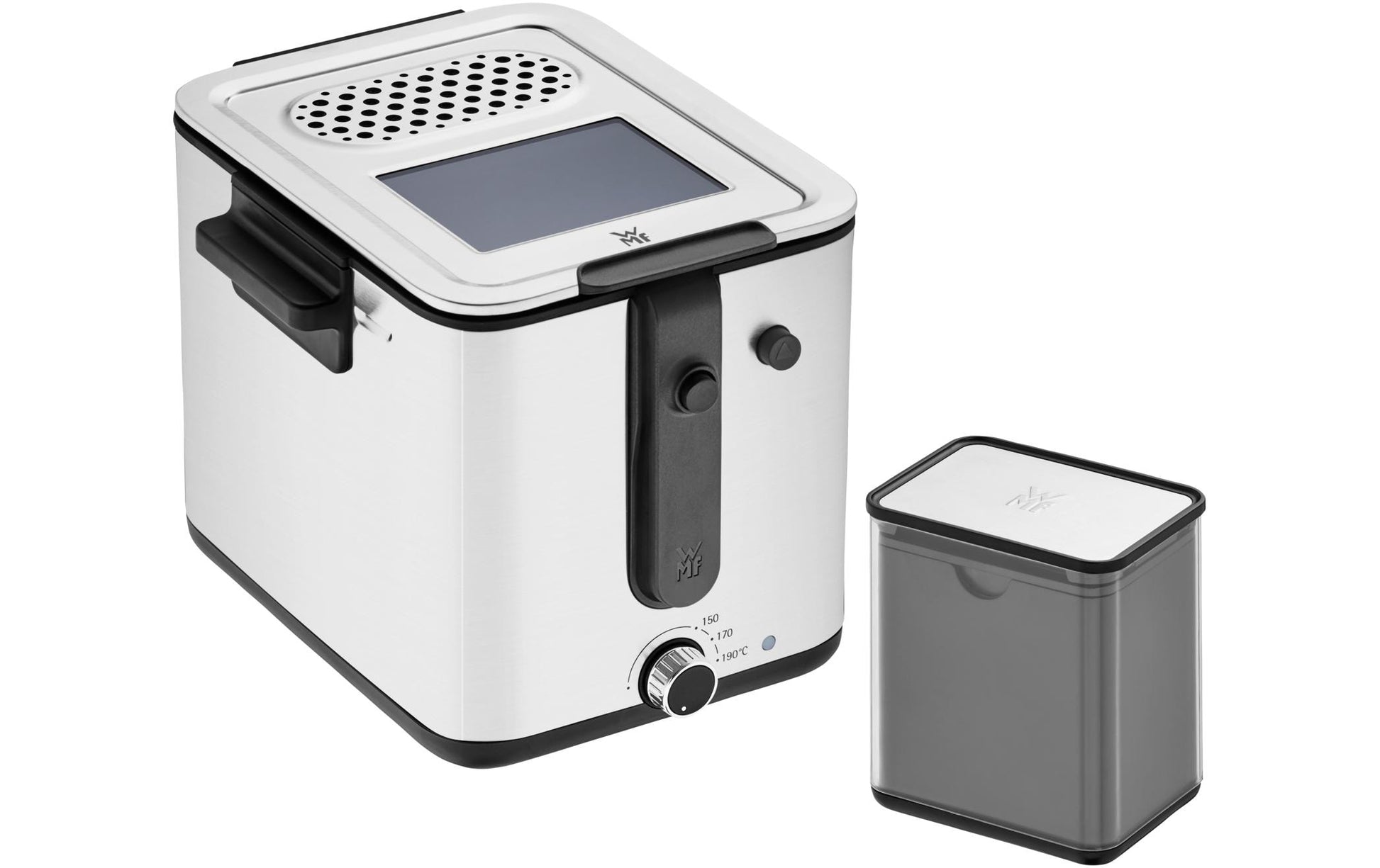 Fritteuse Küchenminis Fryer & Dicer Schwarz/Silber - MEGART