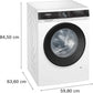 iQ500, Waschmaschine, Frontloader, 9 kg, 1400 U/min., WG44G2F9CH - MEGART