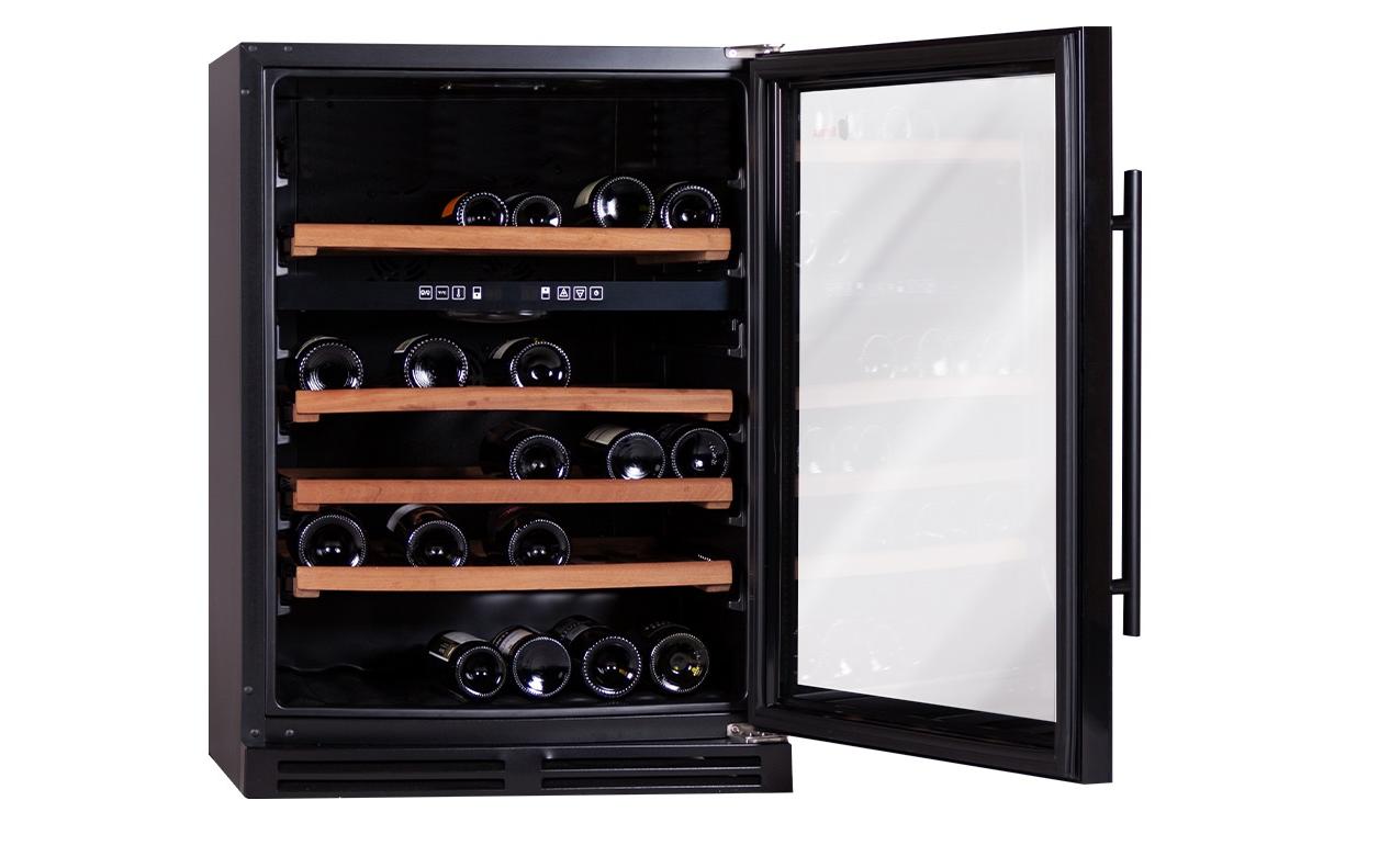 Weinklimaschrank Bodega BWS83 Schwarz, Rechts - MEGART