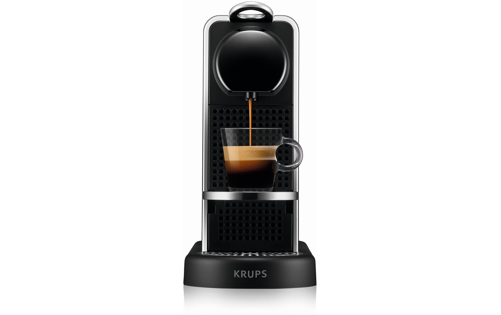 Kaffeemaschine Nespresso CitiZ Platinum Edelstahl/Schwarz - MEGART