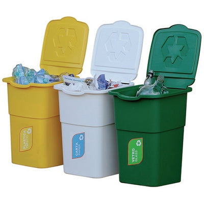 Abfalleimer Mülltrennung Set 3 PZ. FF