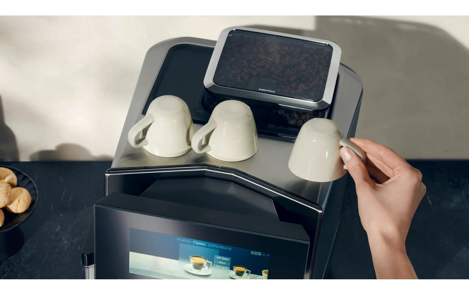 Kaffeevollautomat EQ 900 TQ905D03 Edelstahl - MEGART