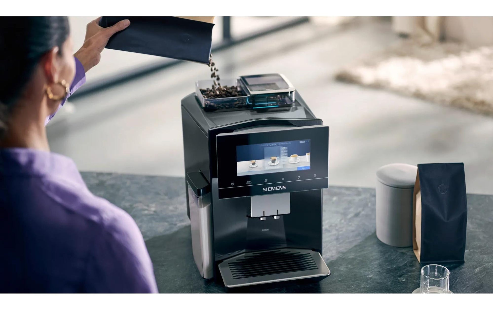 Kaffeevollautomat EQ 900 TQ907D03 Edelstahl - MEGART