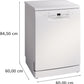 Serie 2, Freistehender Geschirrspüler, 60 cm, weiss, SMS2HTW02E - MEGART