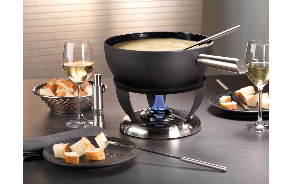 Fondue - Rechaud Bellavista Schwarz/Silber - MEGART