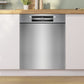 Serie 4, Unterbau - Geschirrspüler, 60 cm, Gebürsteter Stahl, SMU4ECS28E - MEGART