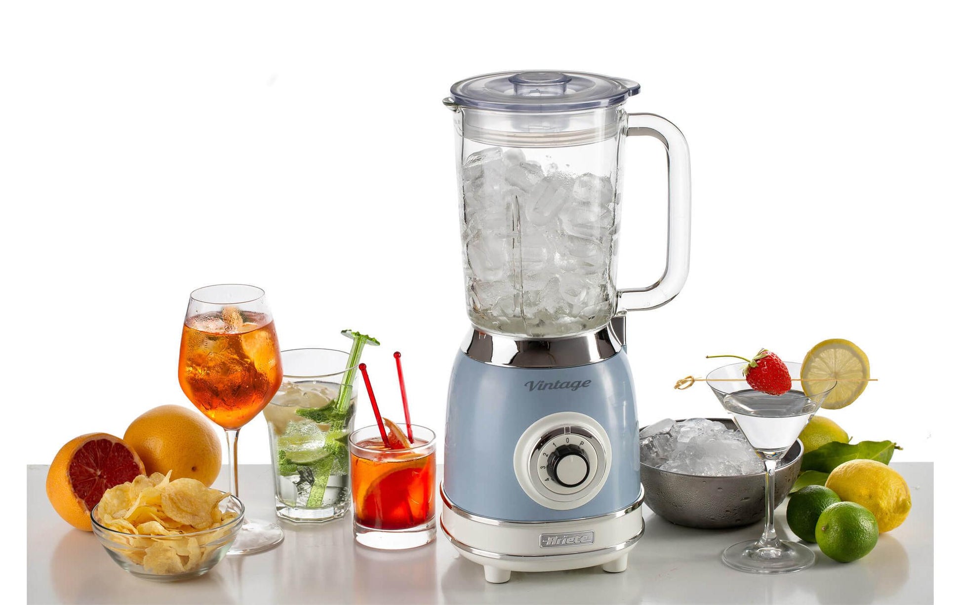 Standmixer Vintage Blau - MEGART