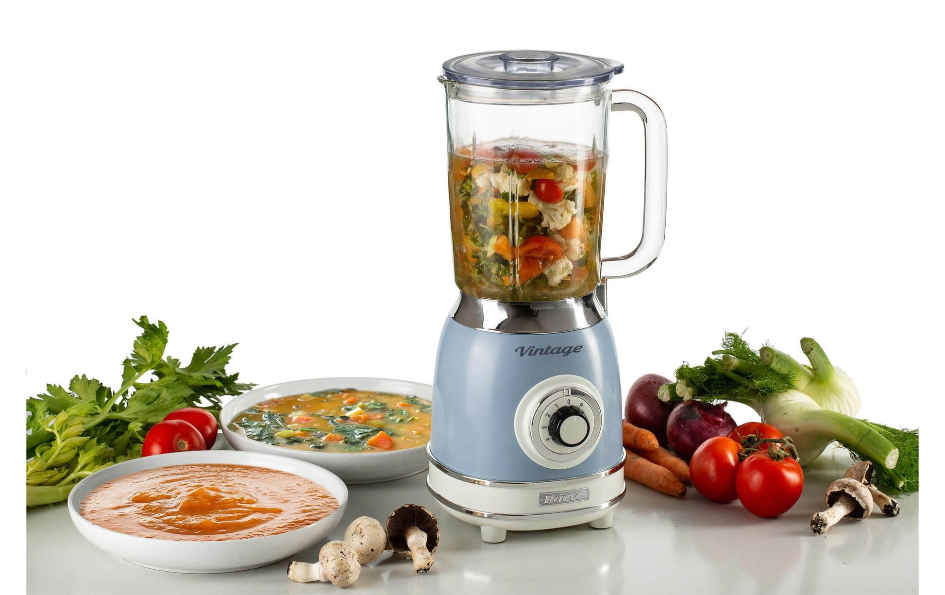 Standmixer Vintage Blau - MEGART