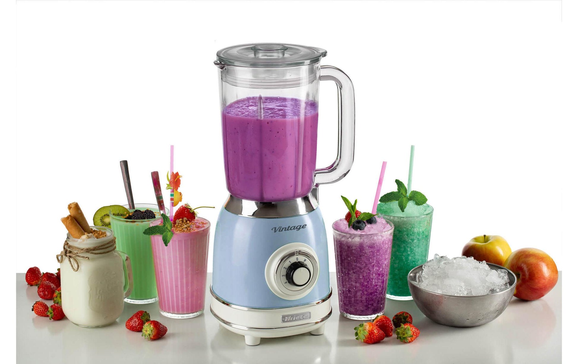 Standmixer Vintage Blau - MEGART