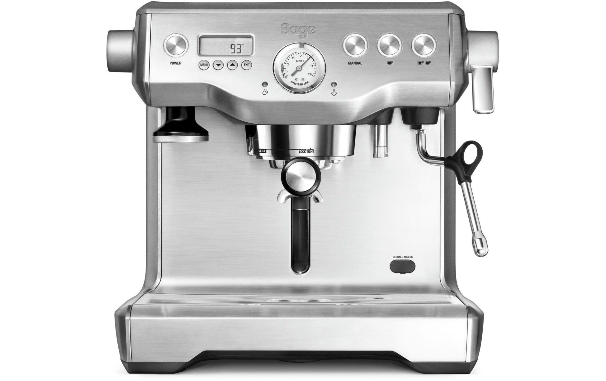 Siebträgermaschine Dual Boiler Silber - MEGART