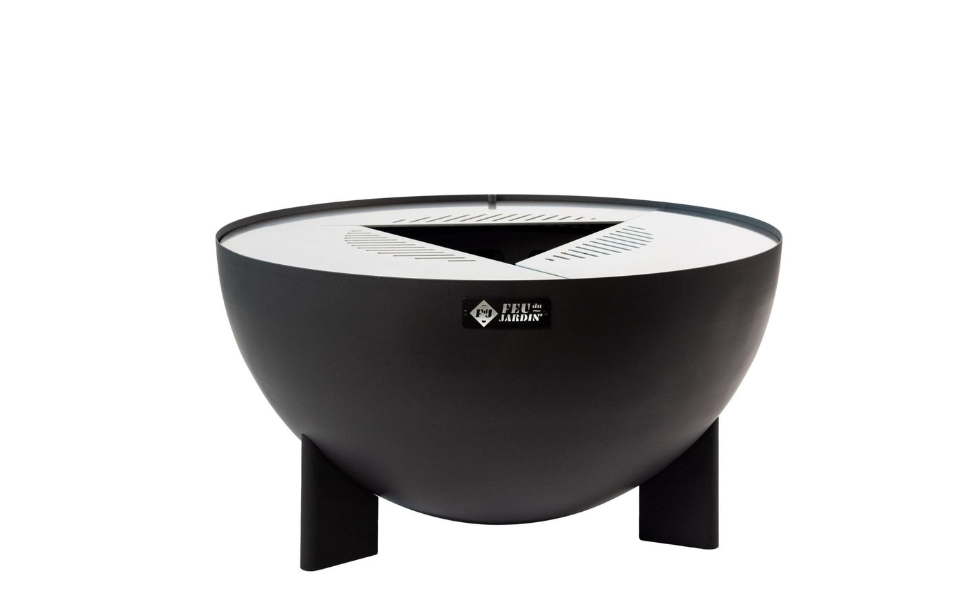 FEU DU JARDIN Feuerstelle Tria, Ø 98 cm, Schwarz - MEGART