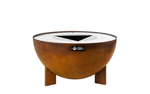 FEU DU JARDIN Feuerstelle Tria, Ø 98 cm, Rost - MEGART
