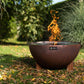 FEU DU JARDIN Feuerstelle Tria, Ø 98 cm, Rost - MEGART
