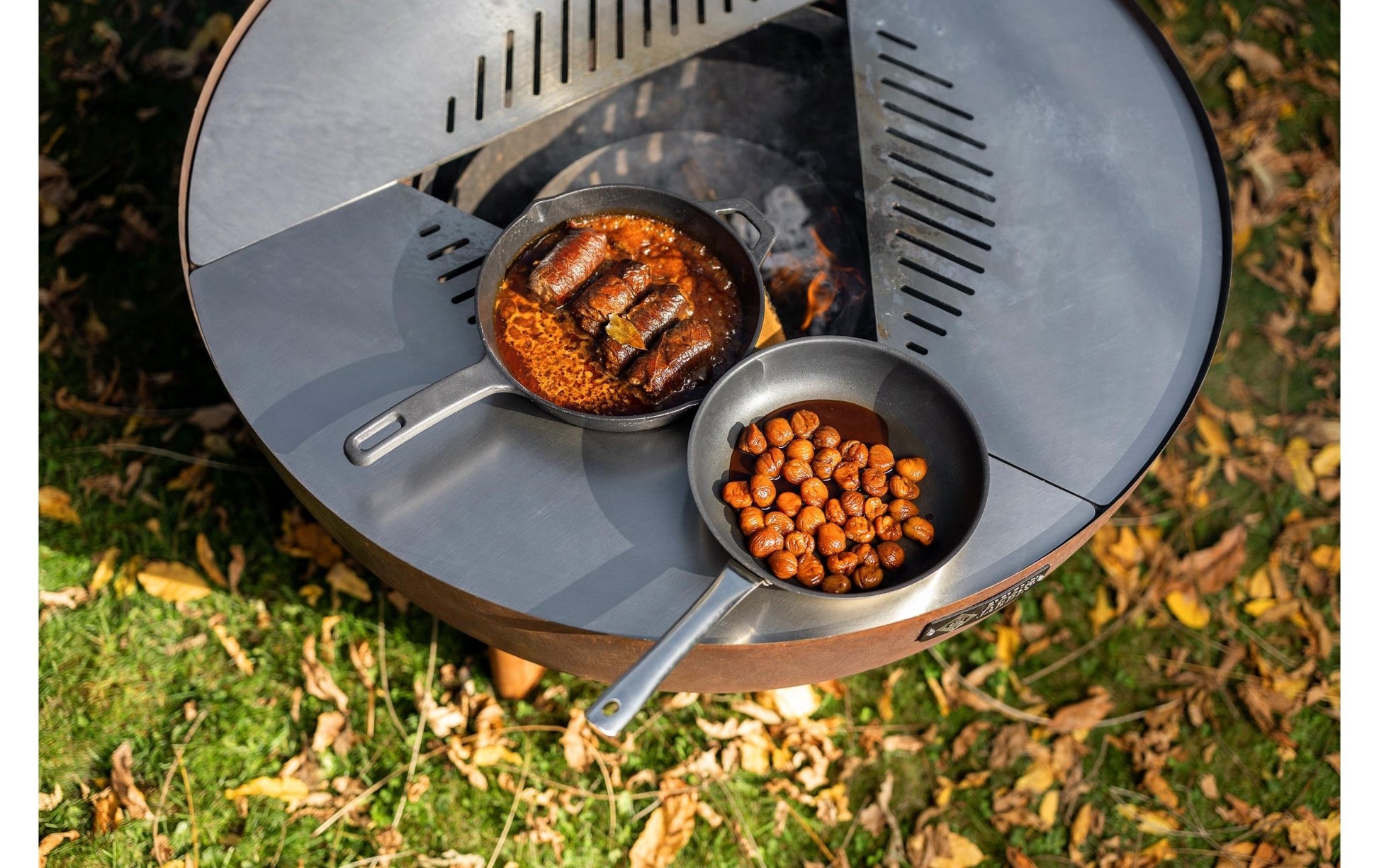FEU DU JARDIN Feuerstelle Tria, Ø 98 cm, Rost - MEGART