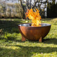 FEU DU JARDIN Feuerstelle Tria, Ø 98 cm, Rost - MEGART