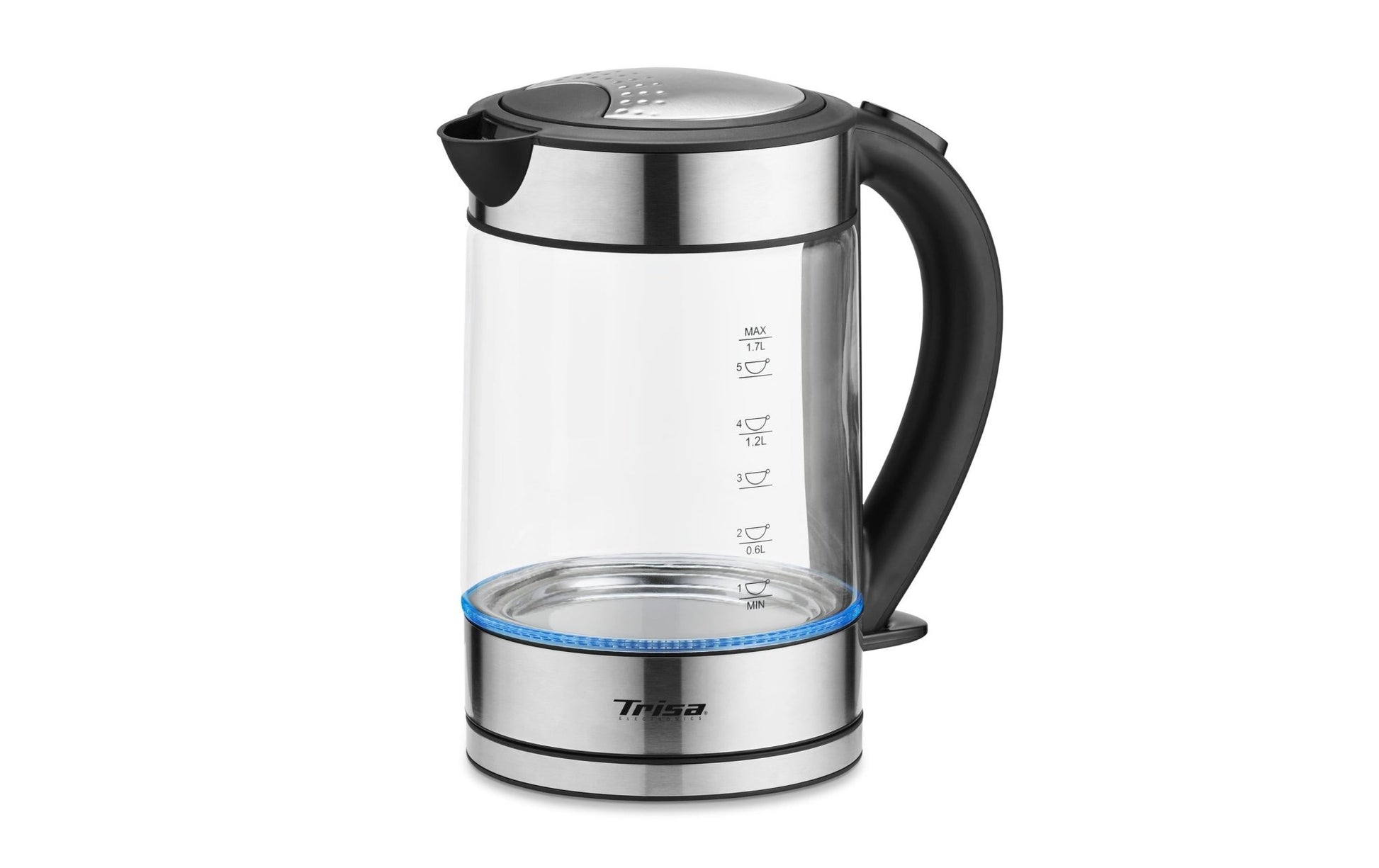 Wasserkocher Compact Boil W5669 1.7 l, Edelstahl/Transparent - MEGART