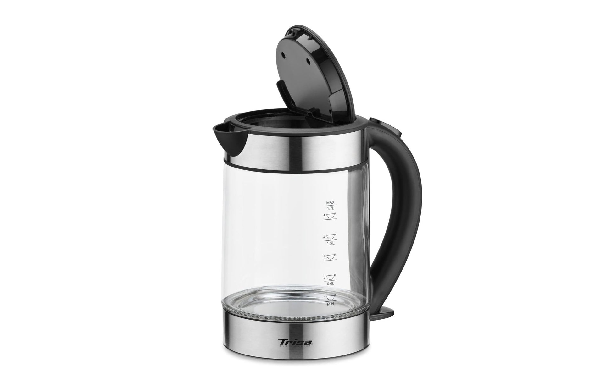 Wasserkocher Compact Boil W5669 1.7 l, Edelstahl/Transparent - MEGART