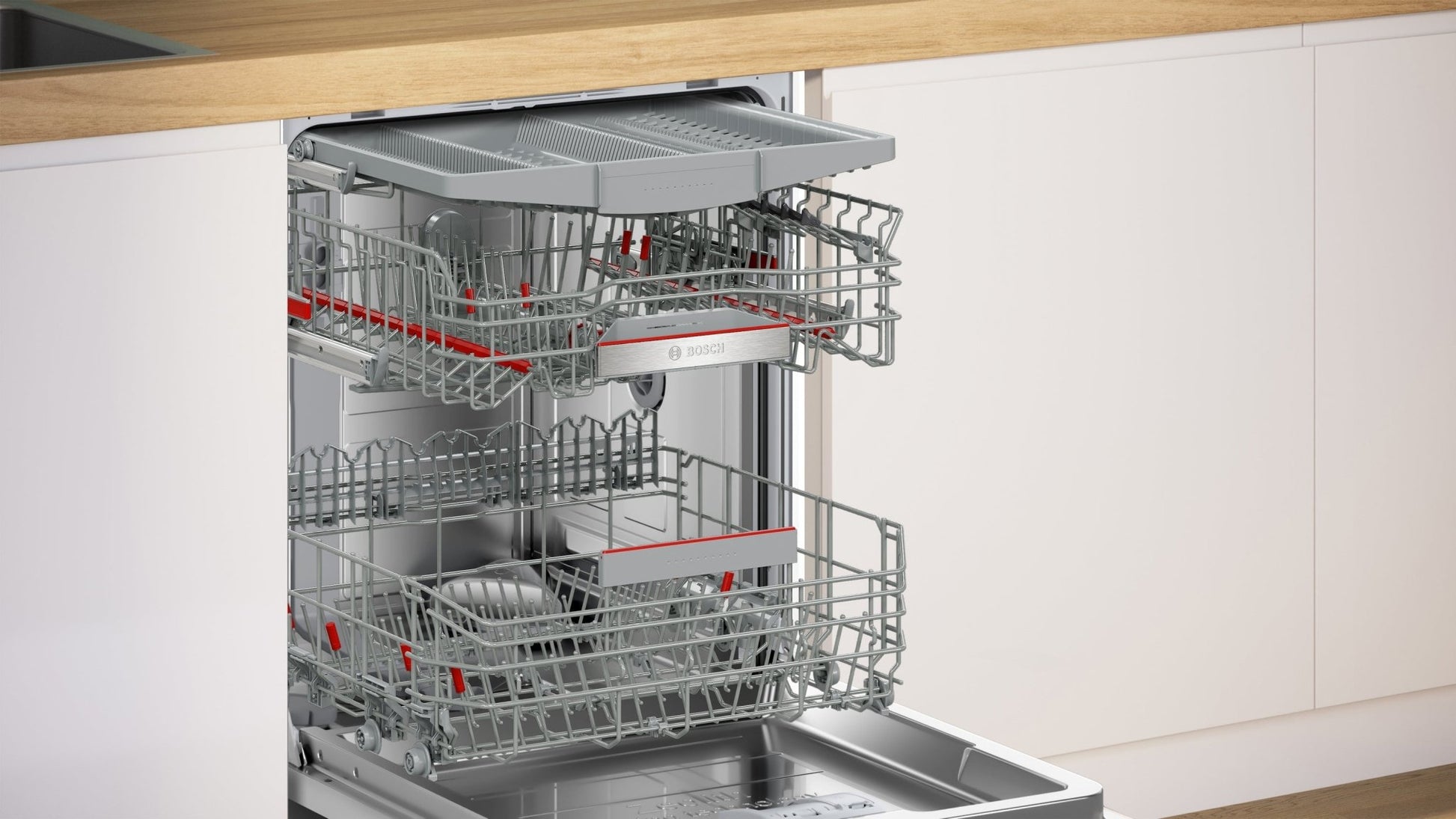 Serie 6, Teilintegrierter Geschirrspüler, 60 cm, Gebürsteter Stahl, SMI6ZCS16E - MEGART