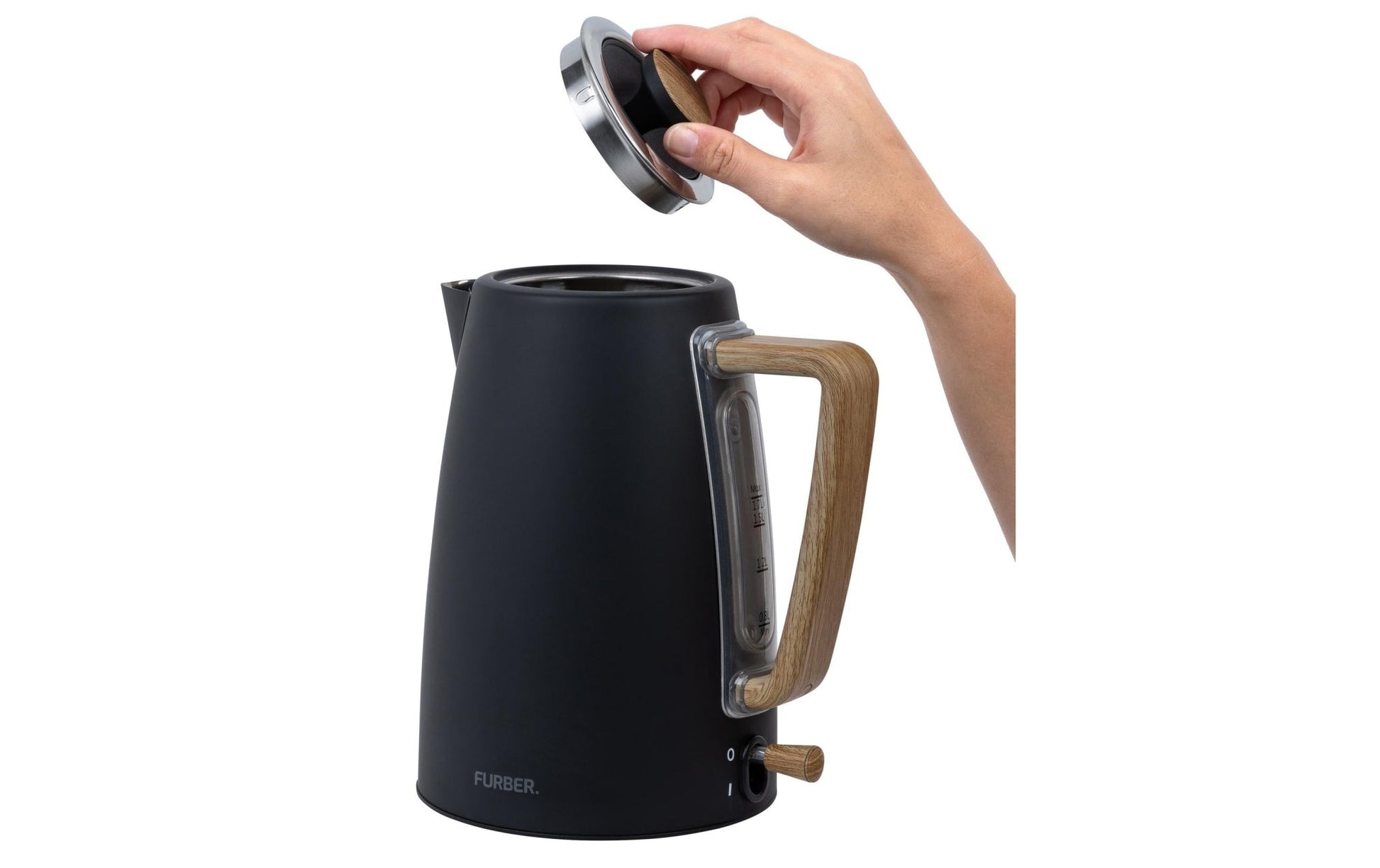 Wasserkocher Chaplin 1.7 l, Schwarz matt - MEGART