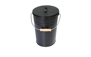 Kamino Ascheeimer mit Deckel, 15 l, Schwarz - MEGART