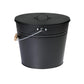 Kamino Ascheeimer mit Deckel, 15 l, Schwarz - MEGART
