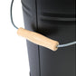 Kamino Ascheeimer mit Deckel, 15 l, Schwarz - MEGART
