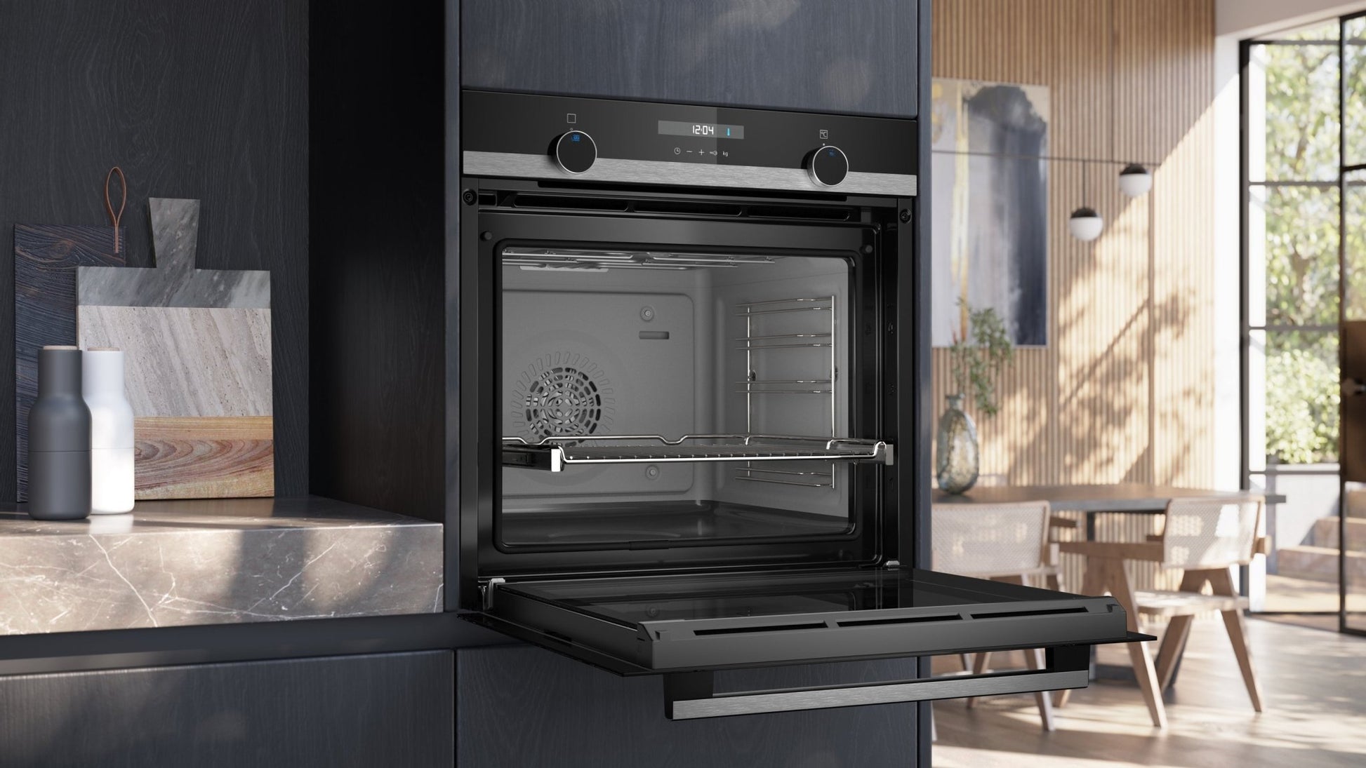 iQ500, Einbaubackofen, 60 x 60 cm, Edelstahl HB557GFS3C - MEGART