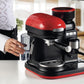 Portionskaffeemaschine MODERNA Rot/Schwarz - MEGART