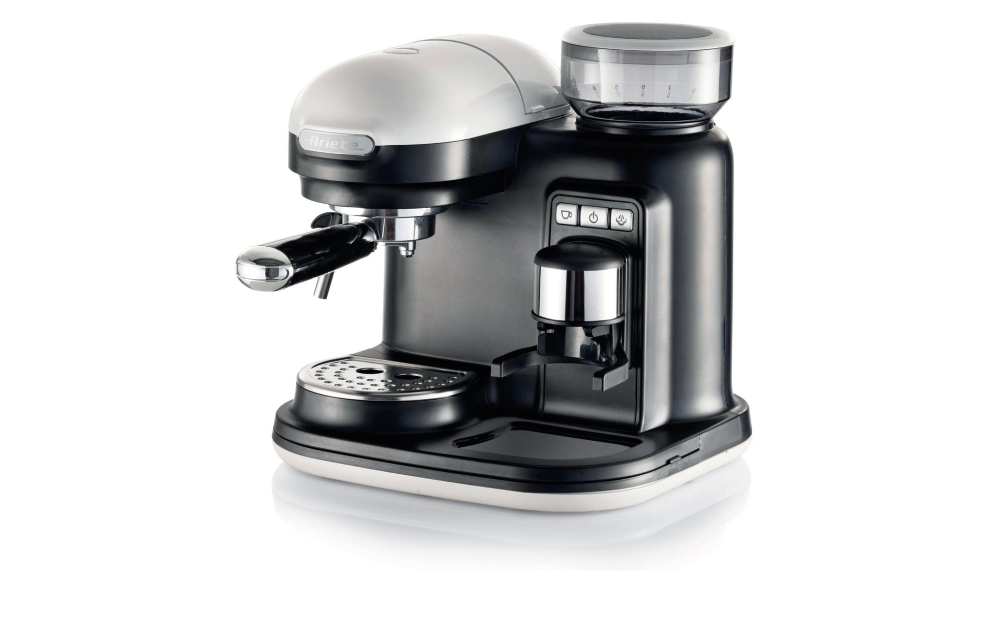 Portionskaffeemaschine MODERNA Schwarz/Weiss - MEGART