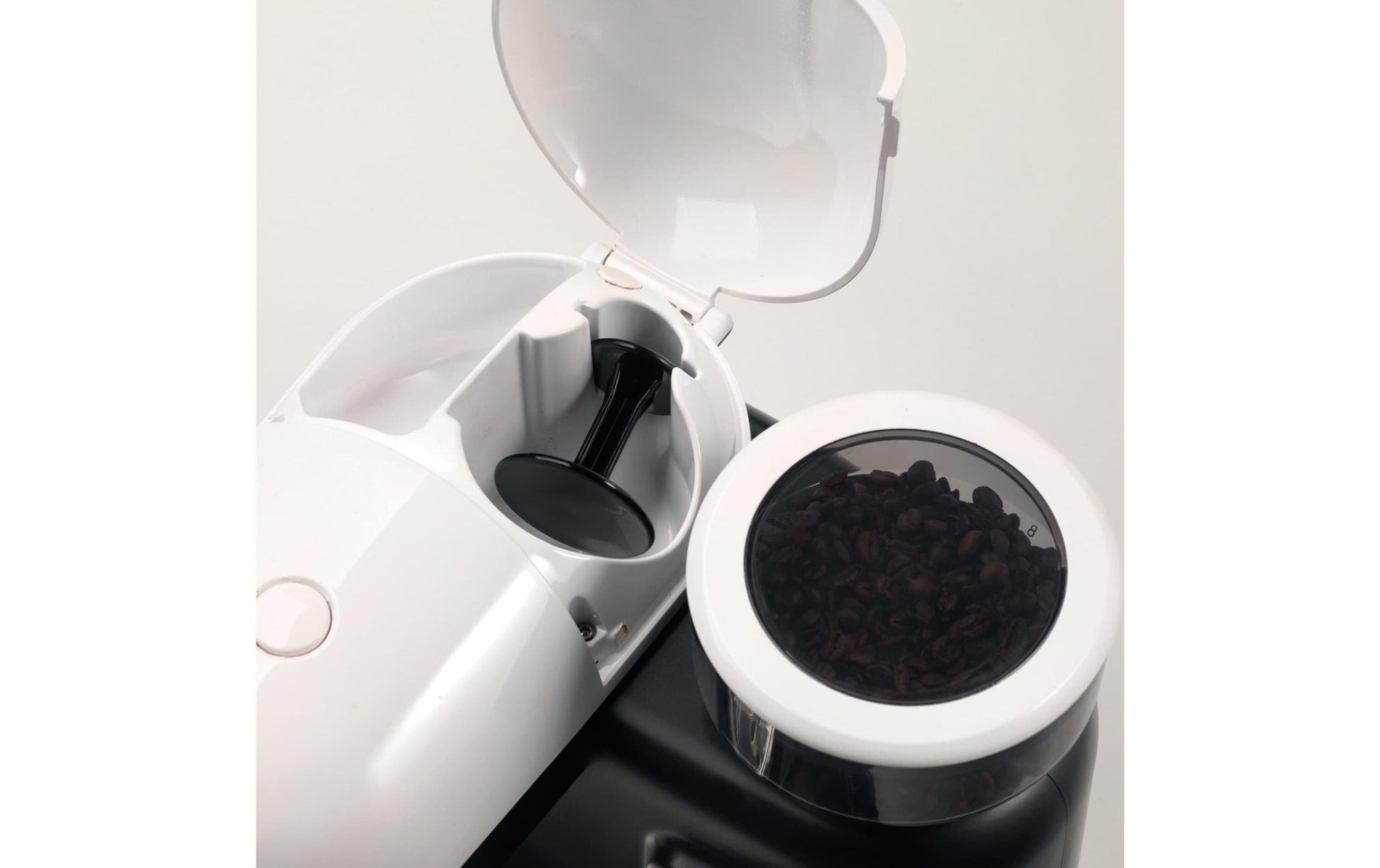Portionskaffeemaschine MODERNA Schwarz/Weiss - MEGART