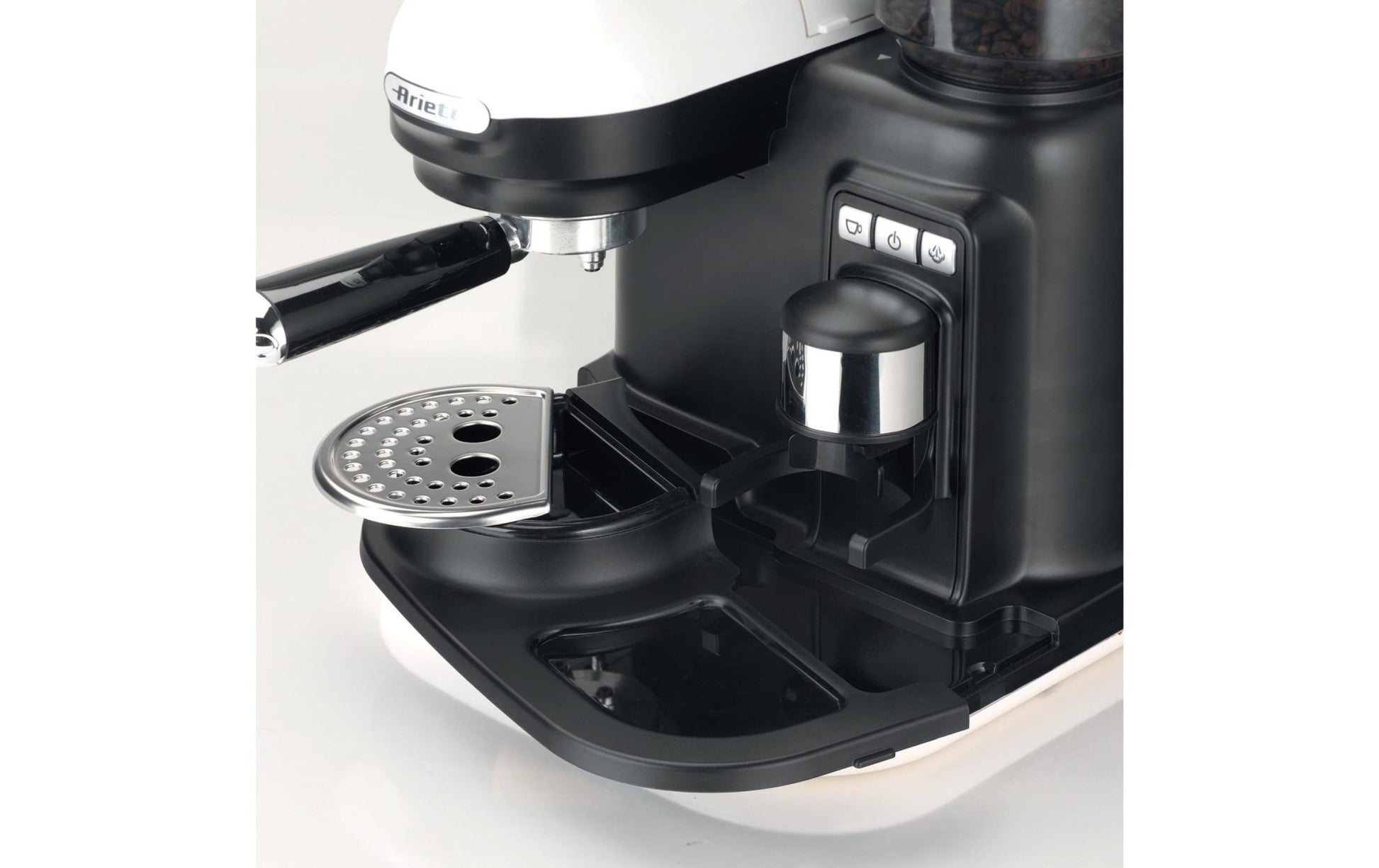 Portionskaffeemaschine MODERNA Schwarz/Weiss - MEGART