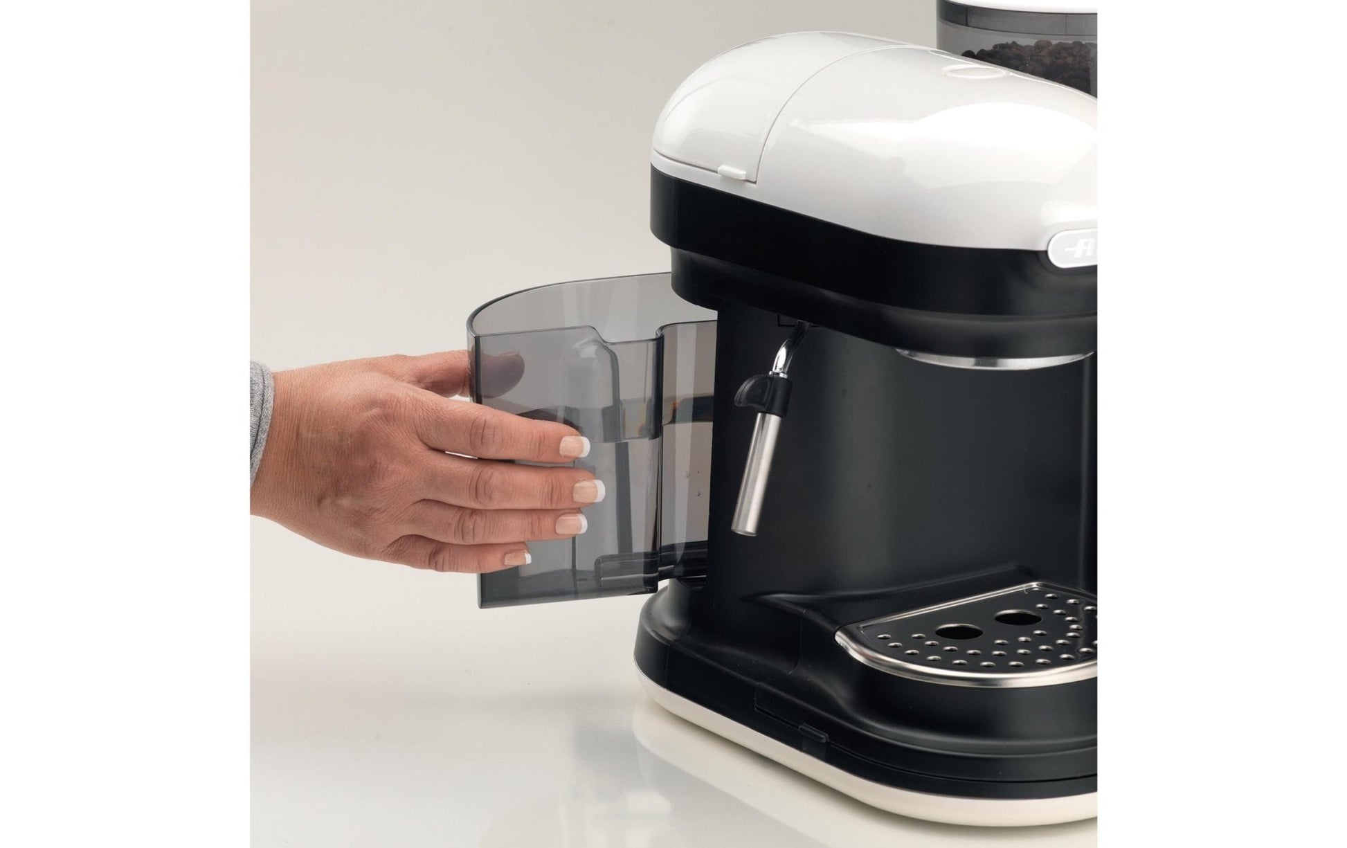 Portionskaffeemaschine MODERNA Schwarz/Weiss - MEGART