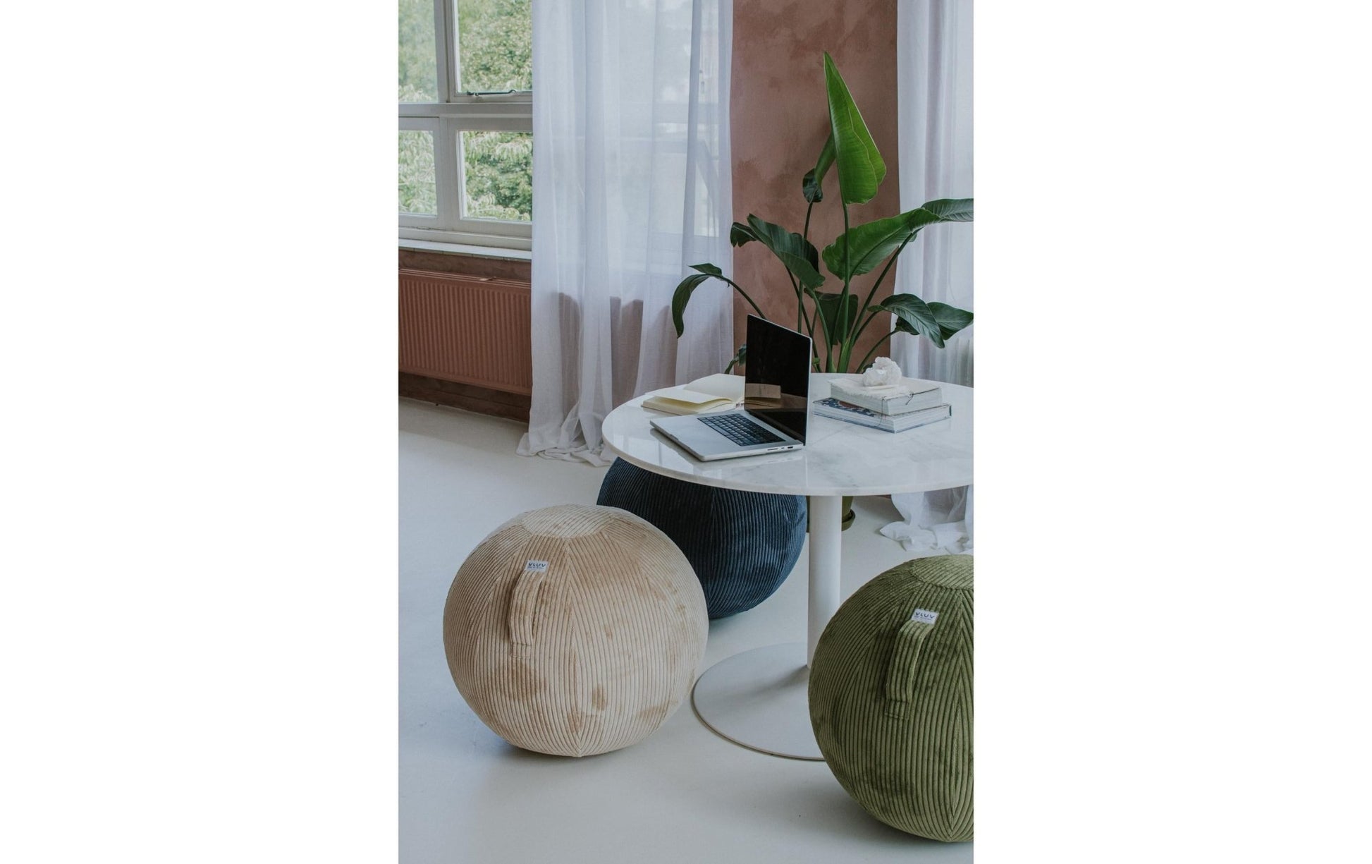 Sitzball Vlip Ø 60 - 65 cm, Olivgrün - MEGART