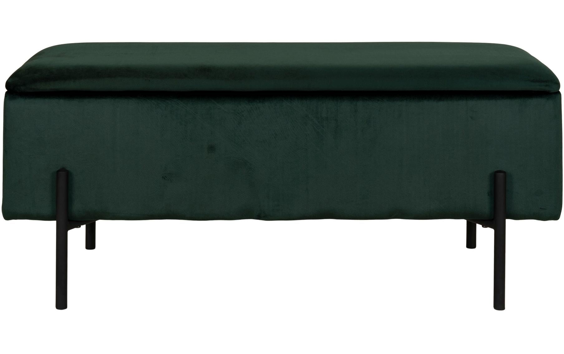 Sitztruhe Watford 36.5 x 95 x 46 cm, Dunkelgrün - MEGART