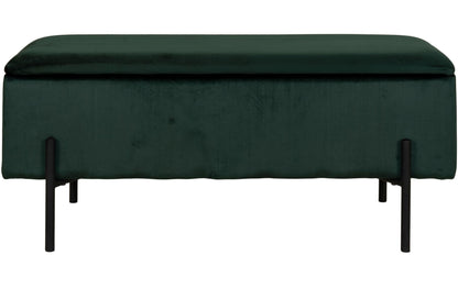 Sitztruhe Watford 36.5 x 95 x 46 cm, Dunkelgrün - MEGART