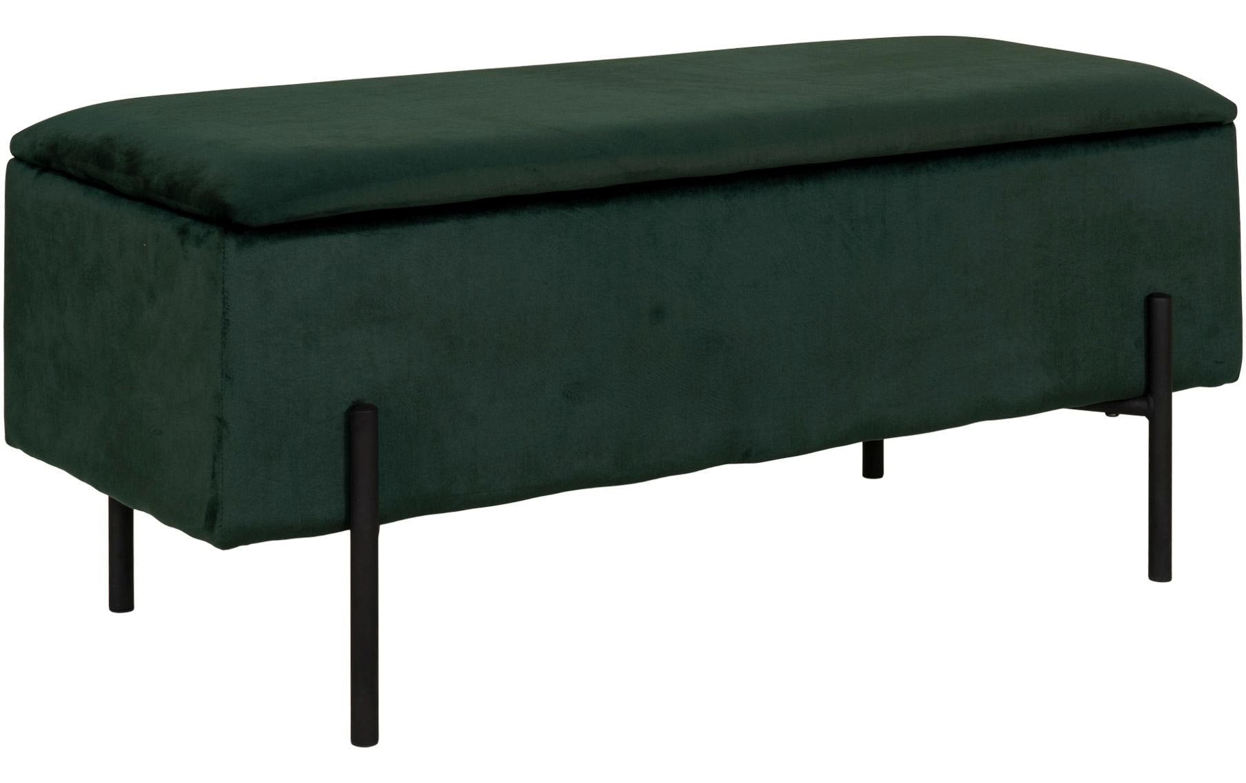 Sitztruhe Watford 36.5 x 95 x 46 cm, Dunkelgrün - MEGART