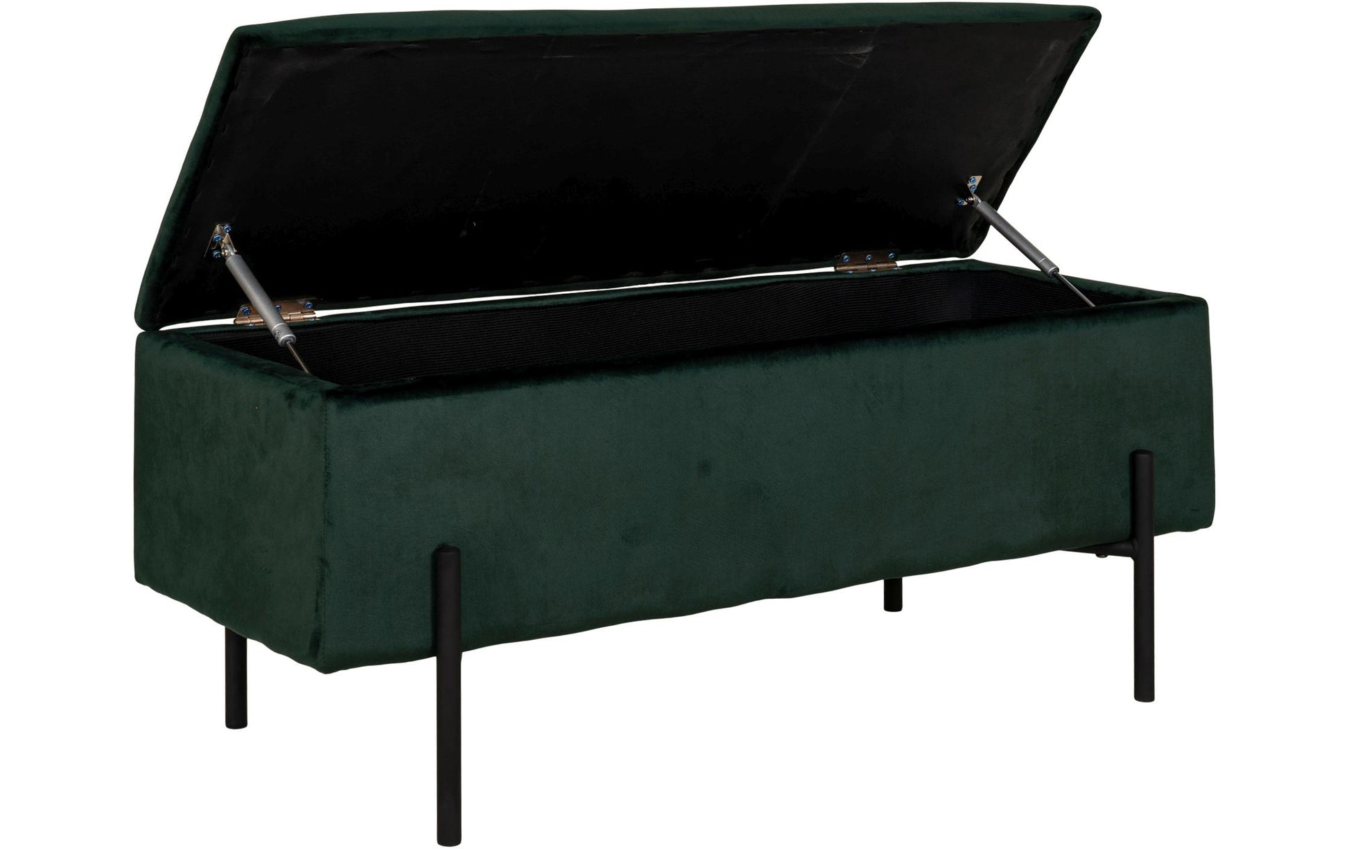 Sitztruhe Watford 36.5 x 95 x 46 cm, Dunkelgrün - MEGART