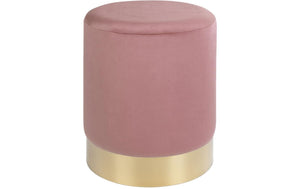 Hocker Gamby Ø 34 cm, Messing/Rosa - MEGART
