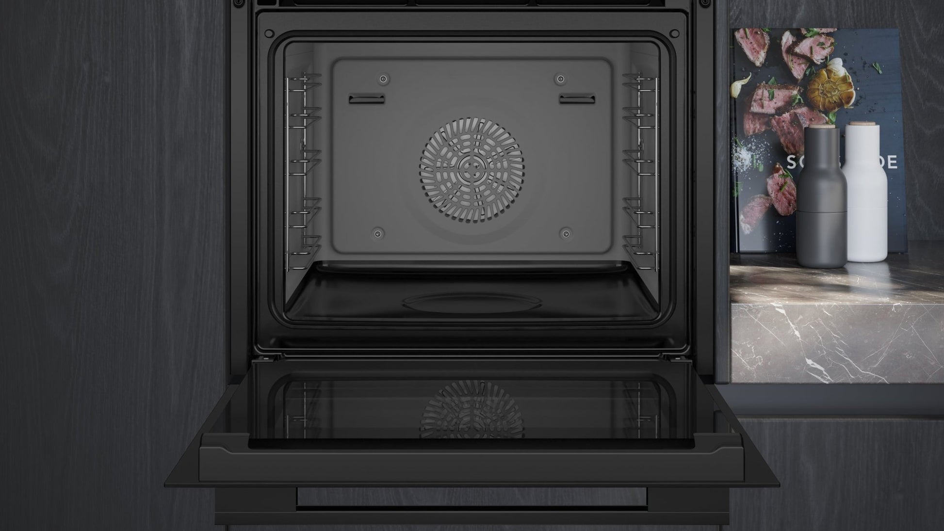 iQ700, Einbau Dampfbackofen, 60 x 60 cm, Schwarz HS758G3B1C - MEGART